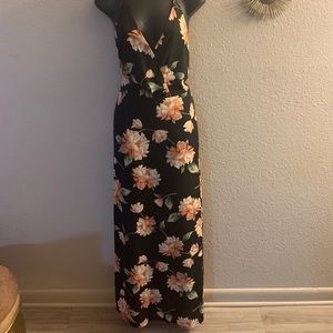 Black floral dress